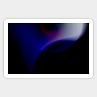 black abstract blue Sticker